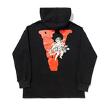 Vlone Hoodie Friends Angel V Sweater Loose Hoodie Men'S And Women'S Hem Hooded Sweater