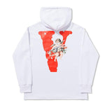 Vlone Hoodie Friends Angel V Sweater Loose Hoodie Men'S And Women'S Hem Hooded Sweater