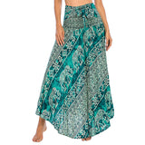 Gypsy Girl Outfits Skirt Beach Vacation Dress Two-Way Large Swing Skirt