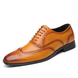 Men's Dress Shoes Classic Leather Oxfords Casual Cushioned Loafer plus Size Men's Shoes Spring and Autumn Business Leather Shoes Men