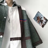 Men Shirt Short Sleeve Shirt Loose