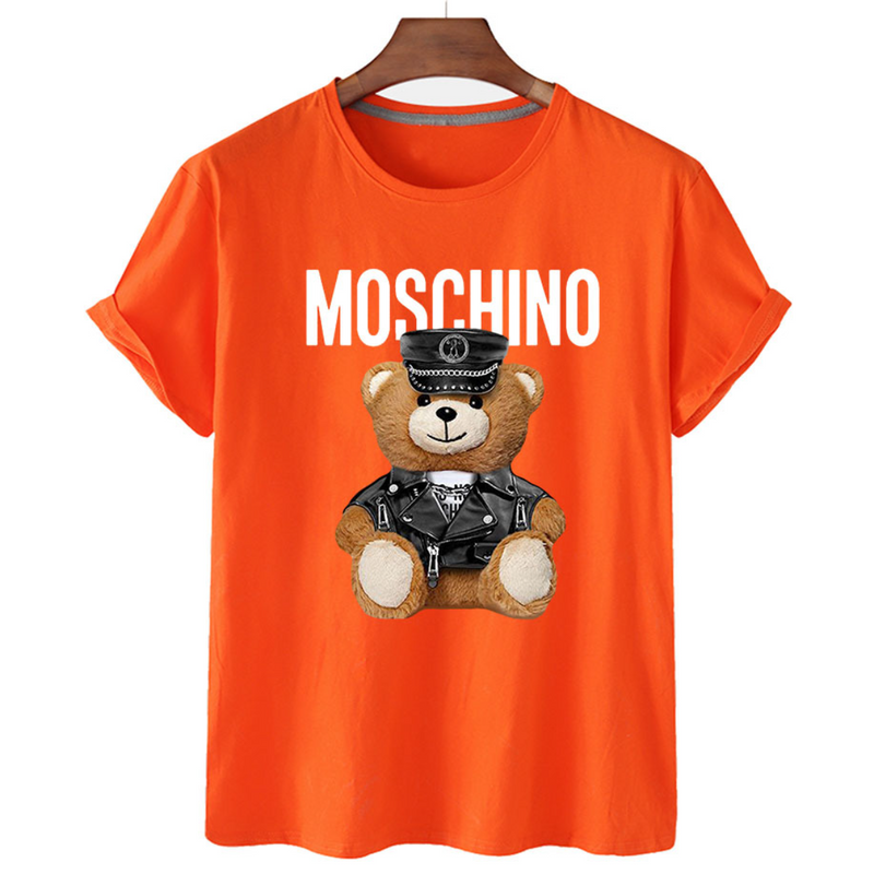 Moschino T Shirt Bear Printed Short-Sleeved T-Shirt For Men And Women