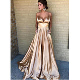 Mauve Dress Bridesmaid Summer Sexy V-neck Dress Strap Evening Dress