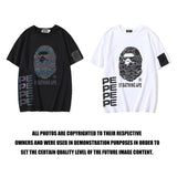 Bathing Ape T Shirt Summer Reflective Color T-shirt Short Sleeve