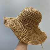 Straw Hat Spring And Summer Breathable Straw Hat Female Butterfly Sun Hat