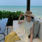 Summer Hats New Sun Protection Beach Flat Eaves Cap