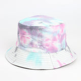 Bucket Hat Fishing Cap Cotton Print Fisherman Hat Graffiti Ink Painting Female Spring and Summer Sun-Proof