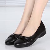Women Black Dress Shoes Leather Shoes
