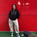 Askyurself Hoodie Vintage Embroidered Letter Hooded Sweater for Men and Women