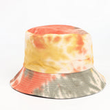 Bucket Hat Fishing Cap Cotton Print Fisherman Hat Graffiti Ink Painting Female Spring and Summer Sun-Proof