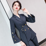 Interview Suit Women Business Suit Female Autumn Fashion Two-Piece Suit