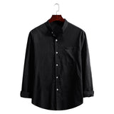 Camp Collar Shirt Stand Collar Long Sleeve Shirt
