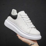Flat Shoes Spring and Autumn Sneakers Low-Top Platform Sports Casual White Shoes for Men