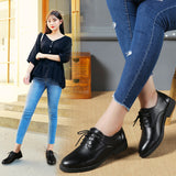 Women's Black Dress Shoes Leather Shoes Women's Shoes Spring