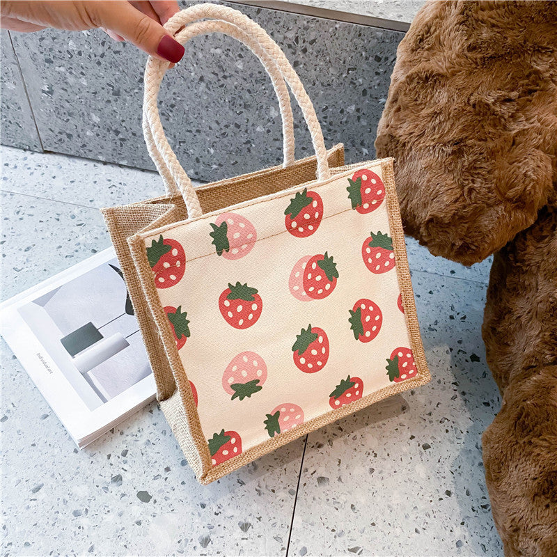 Strawberry Bags Fashion Women's Bag Cute Lunch Box Bags