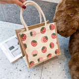 Strawberry Bags Fashion Women's Bag Cute Lunch Box Bags