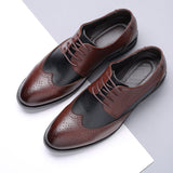 Men's Dress Shoes Classic Leather Oxfords Casual Cushioned Loafer Men's Casual British Business Formal Wear Leather Shoes Shoes plus Size
