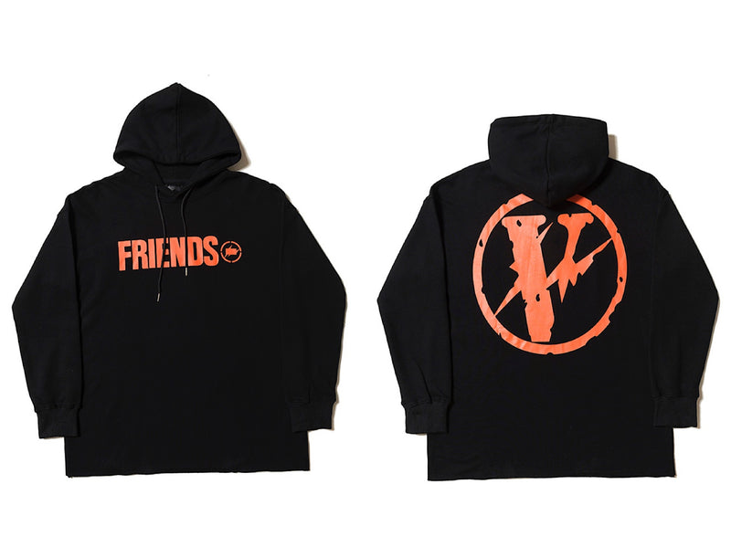 Vlone Hoodie Men'S And Women'S Big V Hoodie