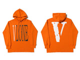 Vlone Hoodie Men'S And Women'S Big V Hoodie