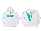 Vlone Hoodie Men'S And Women'S Big V Hoodie