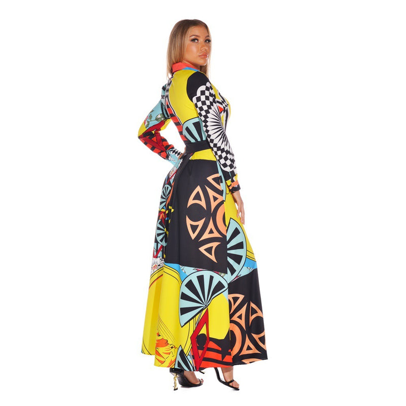 Kendall Jenner Wedding Guest Dress Leisure Women's Printed Wear