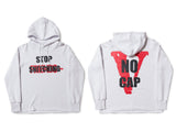 Vlone Hoodie Men'S And Women'S Big V Hoodie