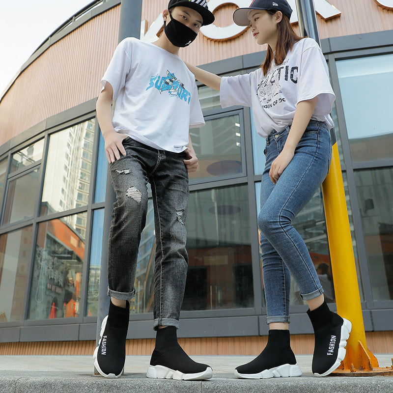 Unisex Balenciaga Clunky Sneaker   Men's Slip on Sock Shoes High Top Sports Men's Shoes plus Size Balenciaga Sneakers