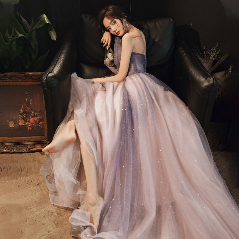 Mauve Dress Bridesmaid Dress Winter Purple Women