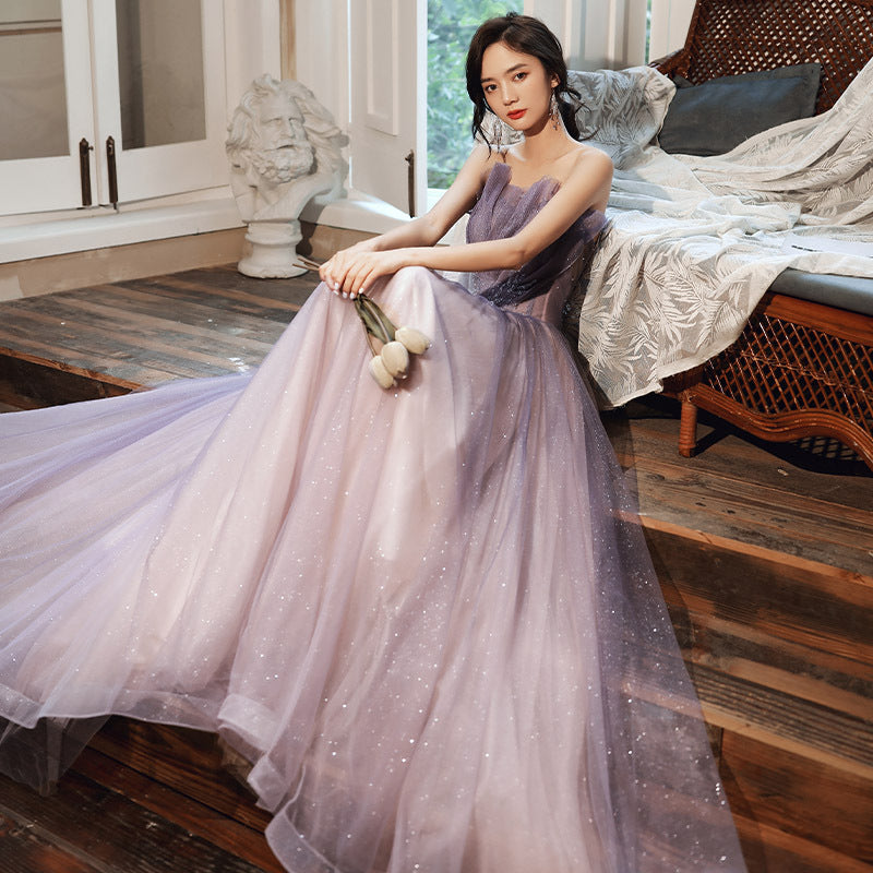 Mauve Dress Bridesmaid Dress Winter Purple Women