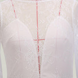 Women Lace Wedding Dress Fashion Women's Wear Sexy Lace See-through Dress