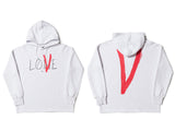 Vlone Hoodie Men'S And Women'S Big V Hoodie