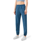 Sweat Wicking Pants Secret Zipper High Waist Peach Hip Loose