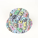 Bucket Hat Fishing Cap Cotton Print Fisherman Hat Fashion Vintage Sunshade Sun Protection Hat