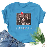 Halloween Costumes Horror Friends Fashion Black Women T-shirt