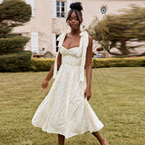 Kendall Jenner Wedding Guest Dress Printed off-the-Shoulder Strap Slim Fit