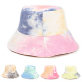 Bucket Hat Fishing Cap Cotton Print Fisherman Hat Bucket Hat Men and Women Colorful Sun Hat