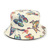 Bucket Hat Fishing Cap Cotton Print Fisherman Hat Bucket Hat Female Summer Printing Sun Hat