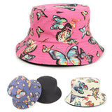 Bucket Hat Fishing Cap Cotton Print Fisherman Hat Bucket Hat Female Summer Printing Sun Hat