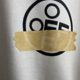 Off White Printed Crew Neck Pullover Sweatshirt Men Owt