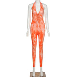 Spring New Women's Clothing Sexy Lace-up Low-Cut Tight-Fitting Jumpsuit