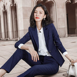 Interview Suit Women Suit Women's Spring and Autumn Interview Clothes Two-Piece Suit