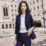 Interview Suit Women Suit Women's Spring and Autumn Interview Clothes Two-Piece Suit