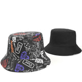 Bucket Hat Fishing Cap Cotton Print Fisherman Hat Men and Women Fashion All-Match Outdoor Leisure