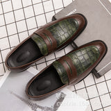 Men's Loafers Relaxedfit Slipon Loafer Men Shoes Men's Leather Shoes British Casual Retro Dress Shoes