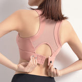 Underwear for Sweating Gathered Mesh Yoga Vest