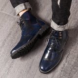 Men's Boots Work Boot Men Casual Hiking Boots Men's Fall Winter Fashion Retro Casual High Top