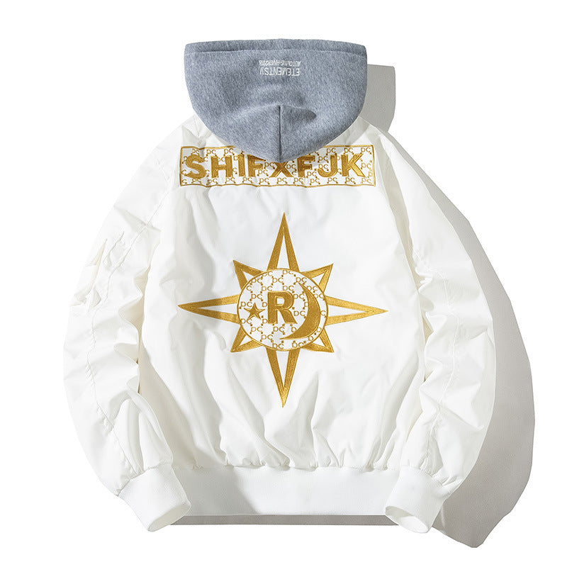 Varsity Jacket Men'S Embroidered Baseball Uniform Men'S Clothing