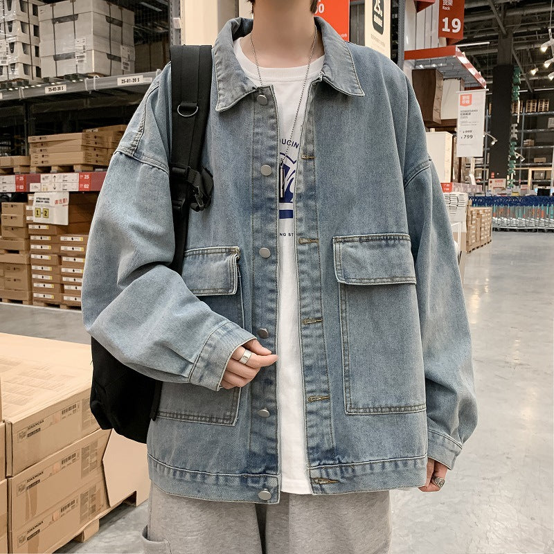 Men Denim Jackets Spring and Autumn Denim Jacket Men's Jacket Coat