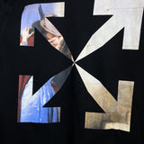 Off White Men'S And Women'S Ow Autumn And Winter Arrow Print Crew Neck Pullover Sweatshirt Owt