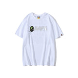 Bathing Ape T Shirt Summer Short Sleeve Letter Print Round Neck Pullover T-shirt